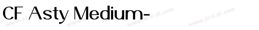 CF Asty Medium字体转换